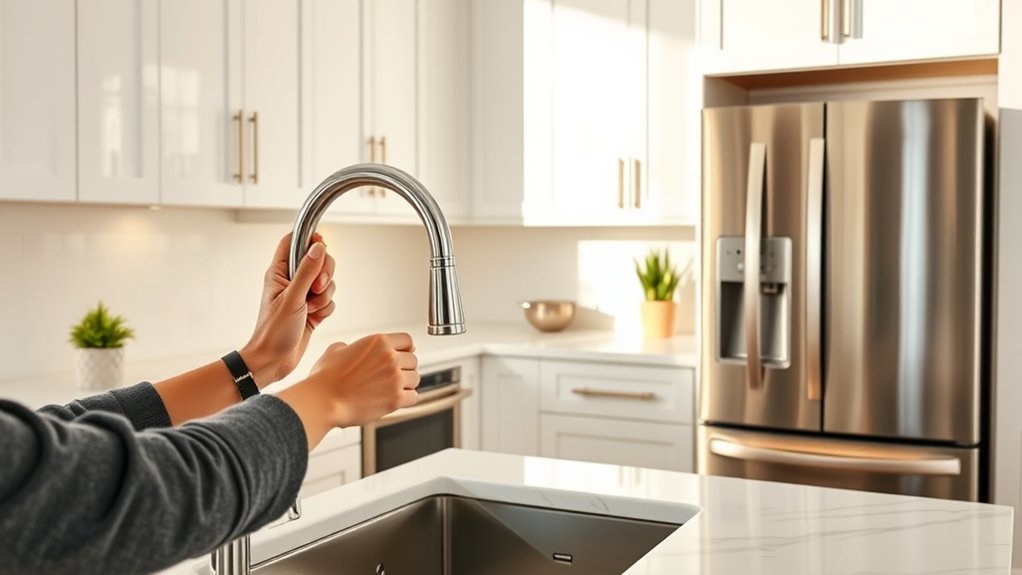 appliance placement and finishing