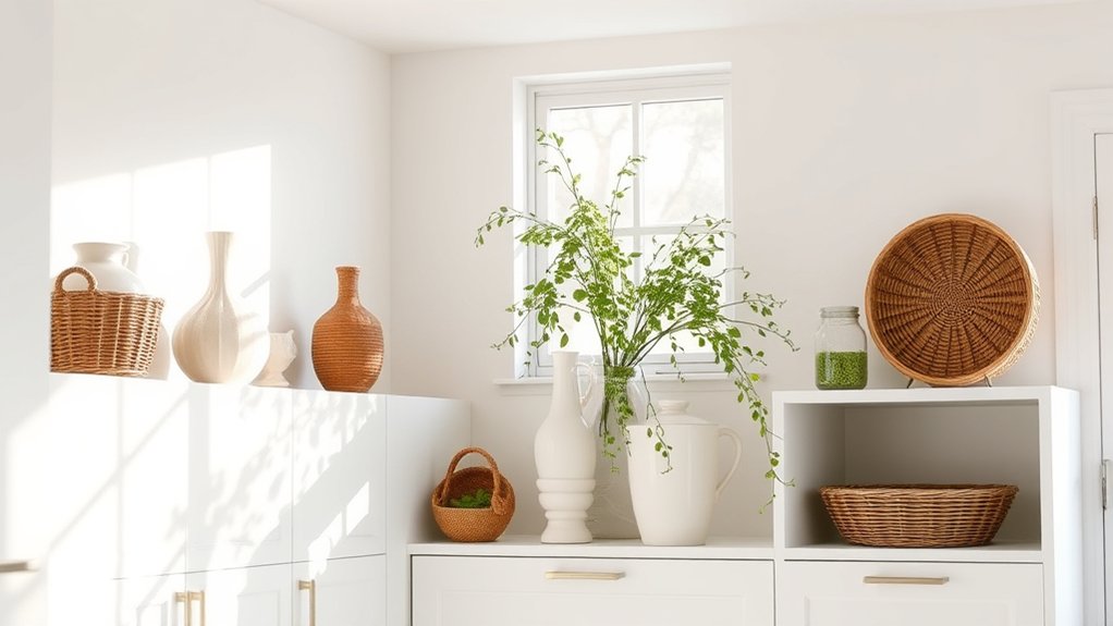 balance height with decor