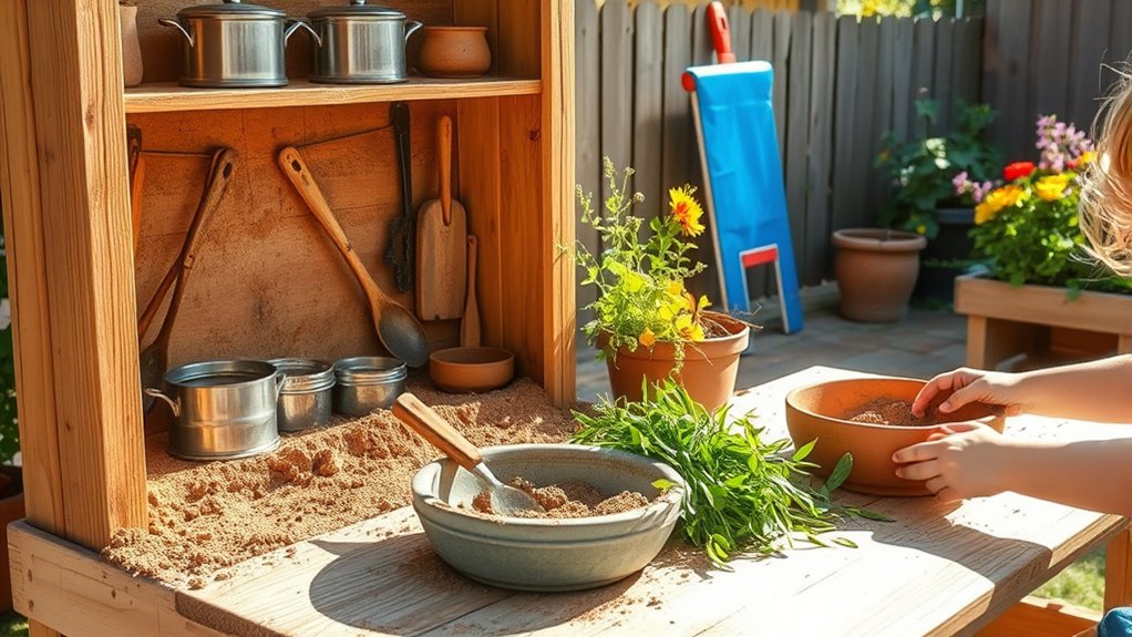 build a mud kitchen