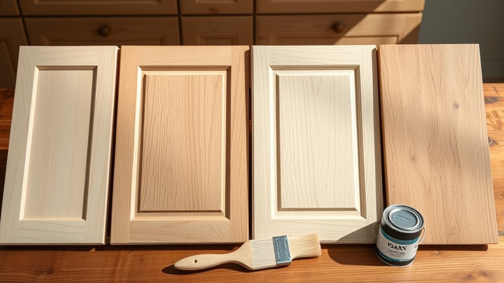 cabinet material influences painting
