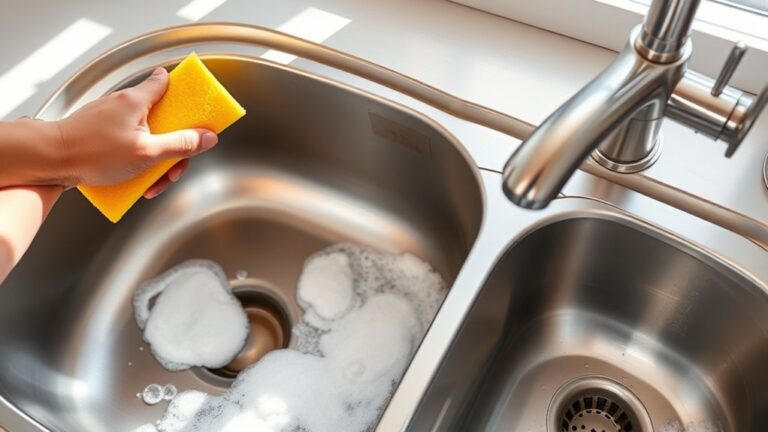 clean sink in three steps