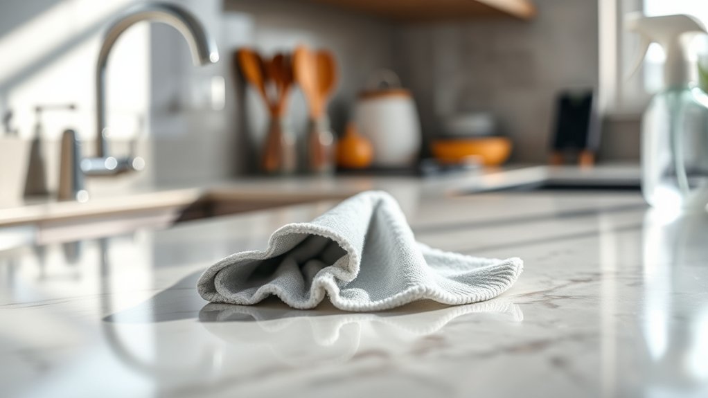 clean surfaces regularly safely