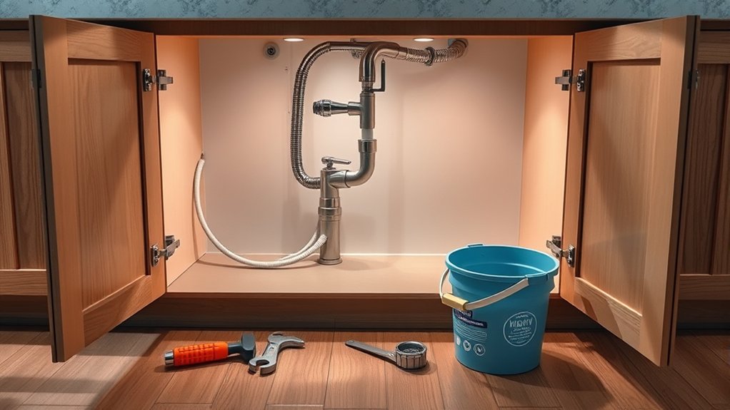 clear sink area first