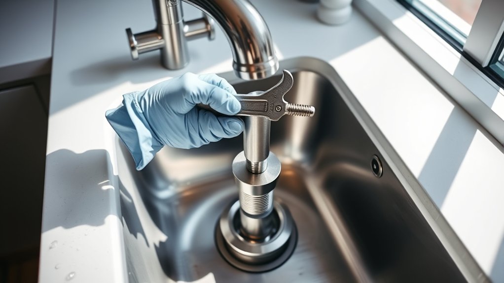 clearing disposal sink clog
