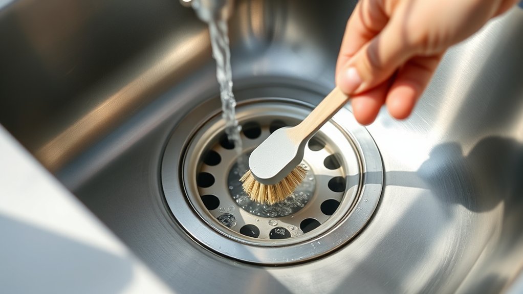 clogged smelly kitchen drain
