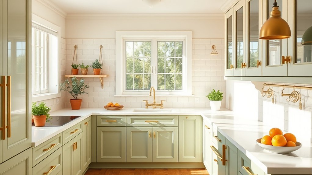 color harmony enhances kitchen ambiance