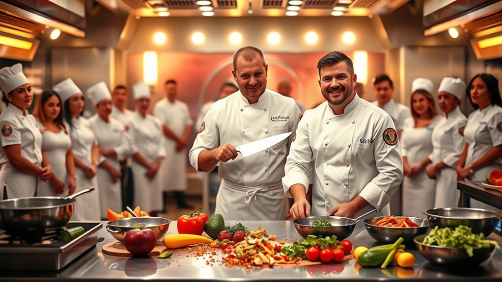 cooking teamwork pressure competition