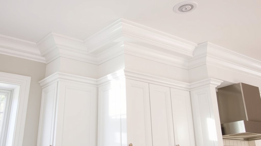 crown molding enhances soffits