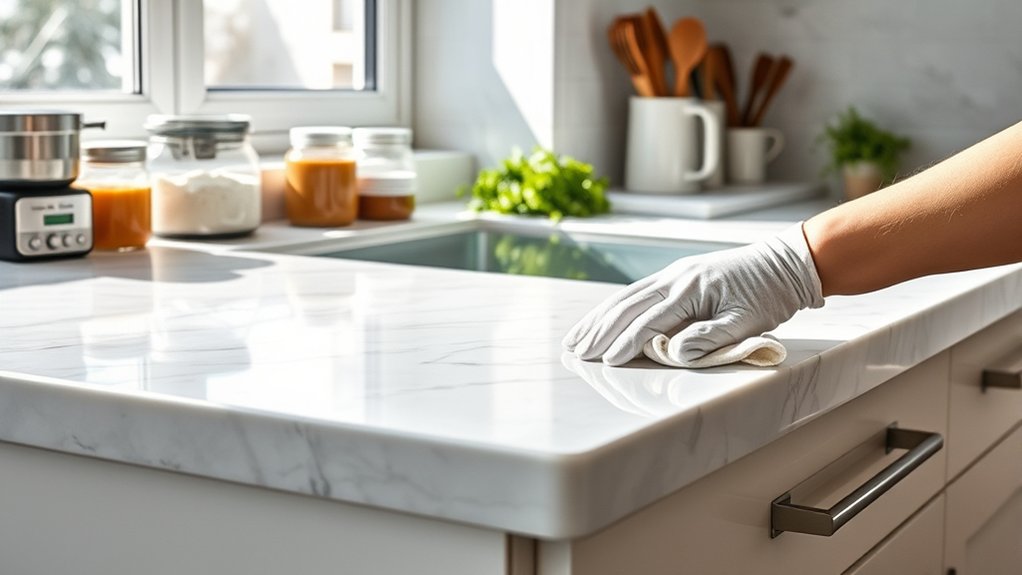 declutter organize clean countertops