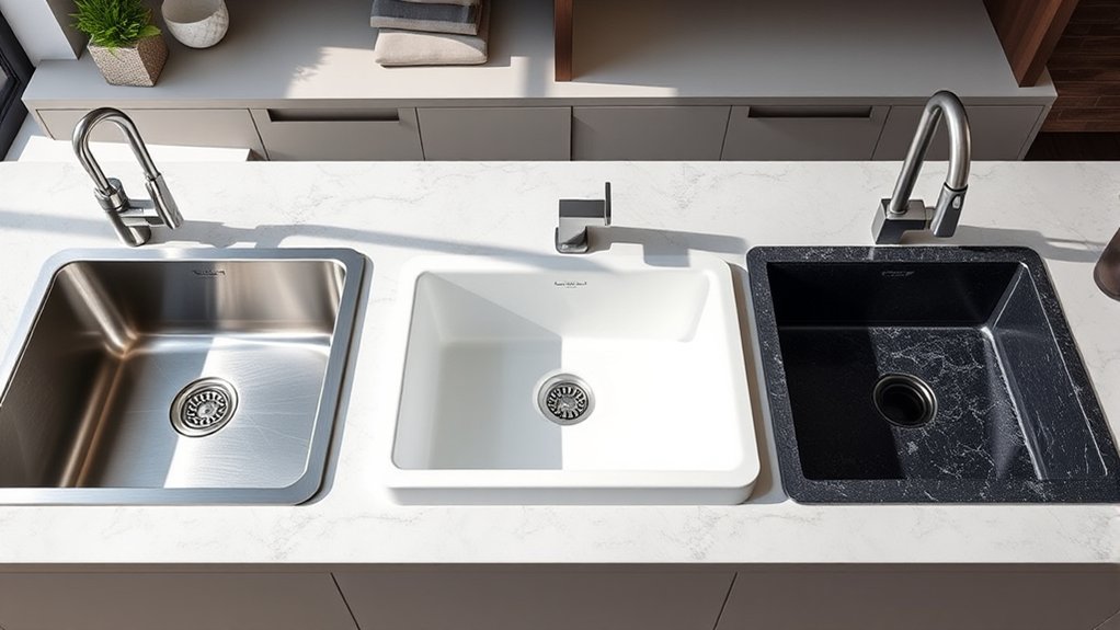 durable low maintenance sink options