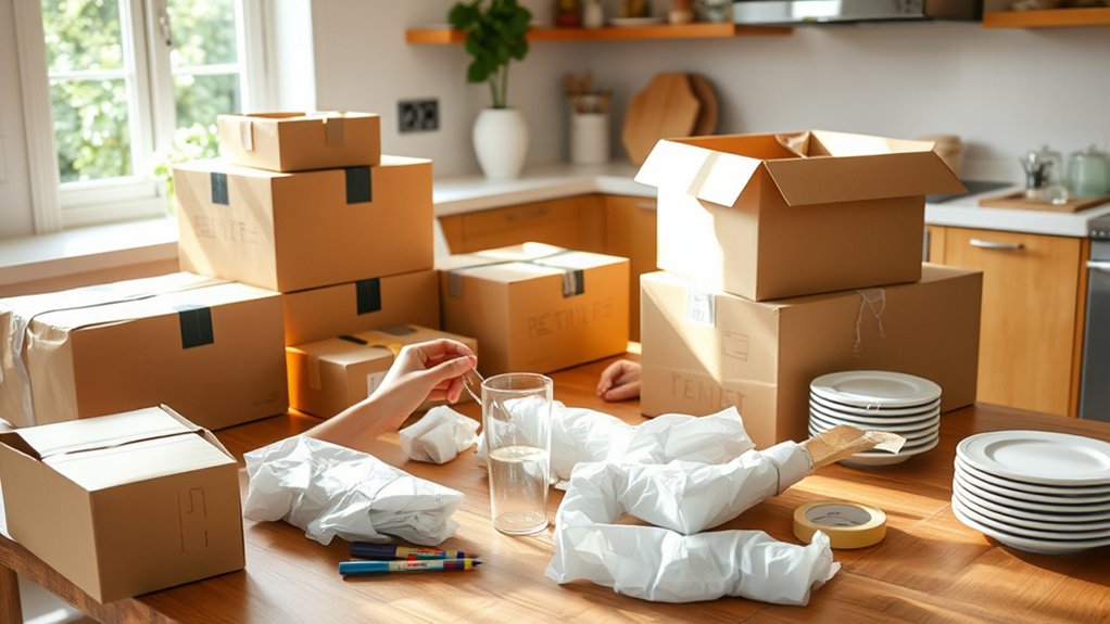 efficient kitchen packing method