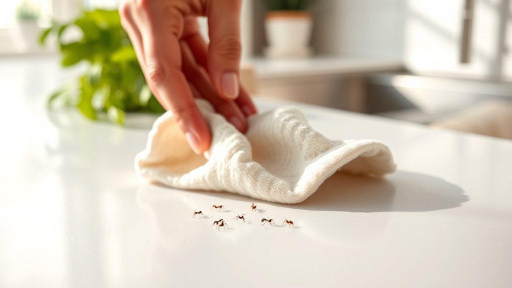 erase ant pheromone trails