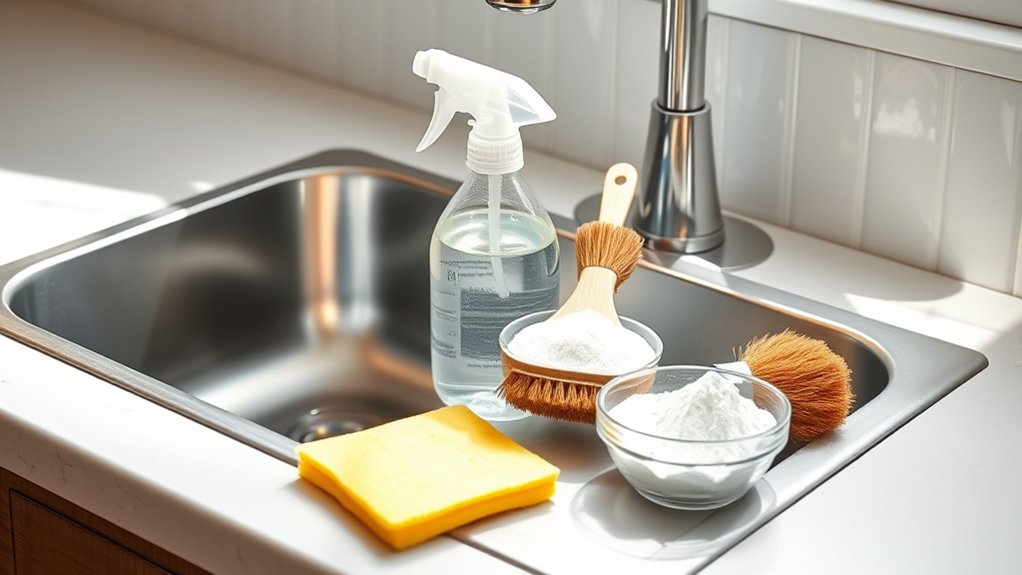 gather cleaning supplies beforehand