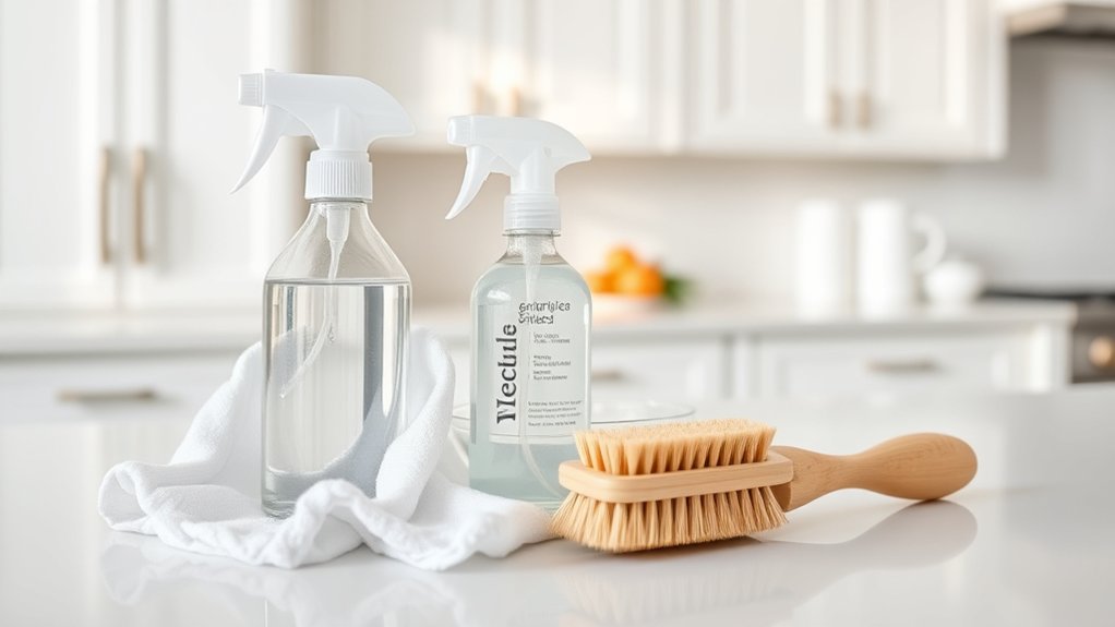 gather gentle cleaning supplies