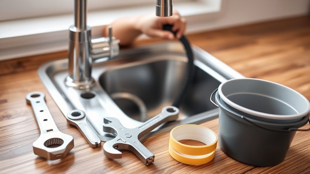 gather necessary faucet removal tools