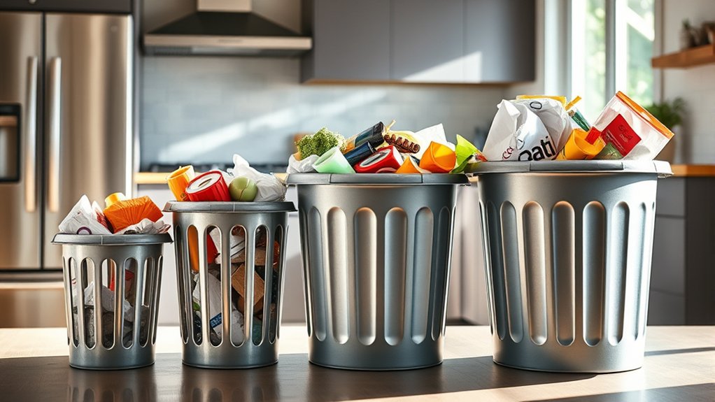 household size influences trash capacity