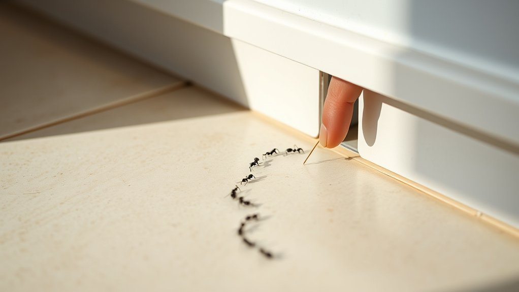 identify ant entry points