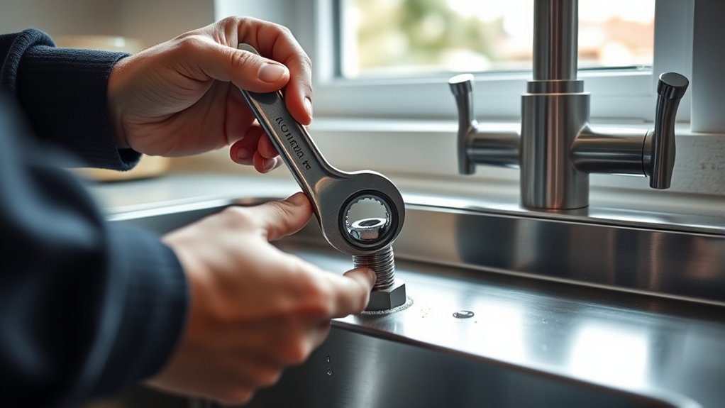 identify loose faucet components
