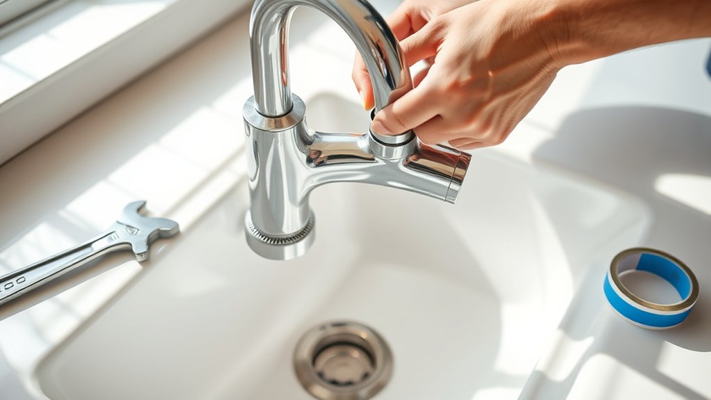 install kitchen faucet easily