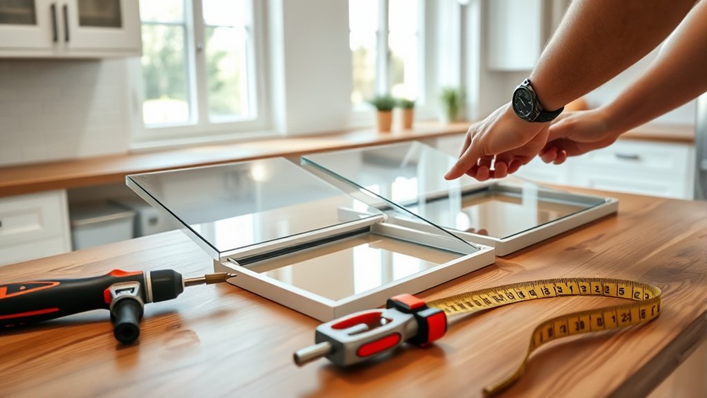 installing glass panels easily
