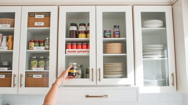 kitchen cabinet organization tips