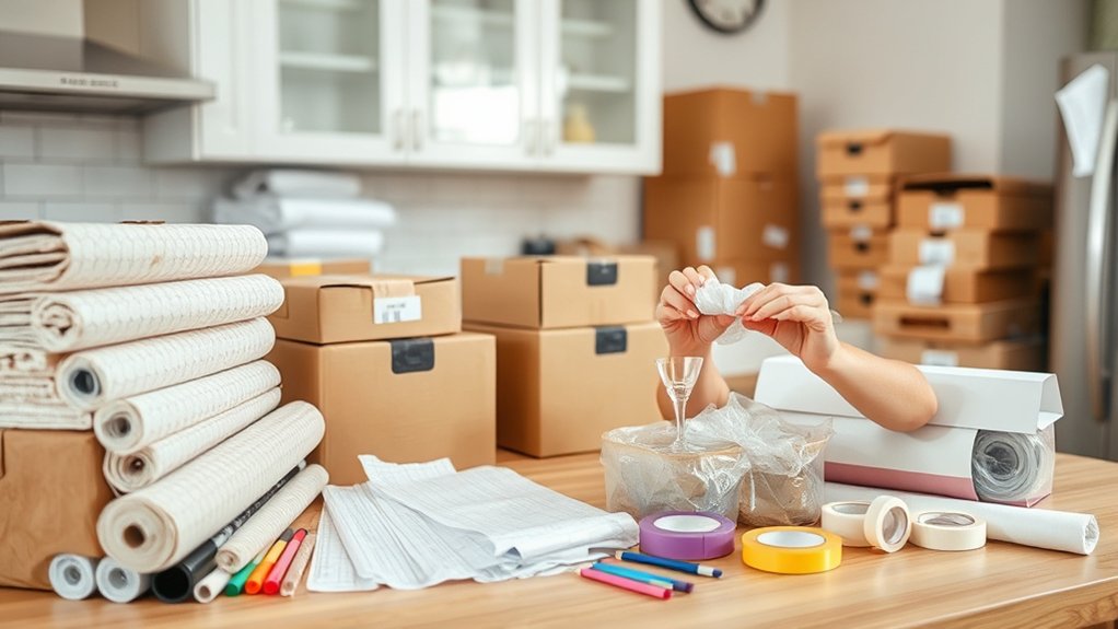 kitchen packing essentials list
