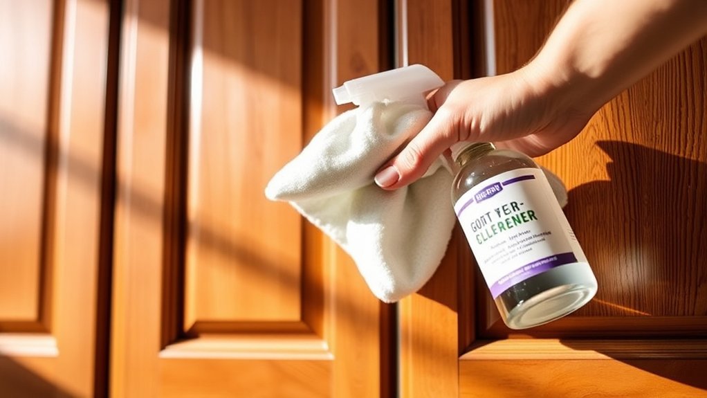match cleaner to cabinet
