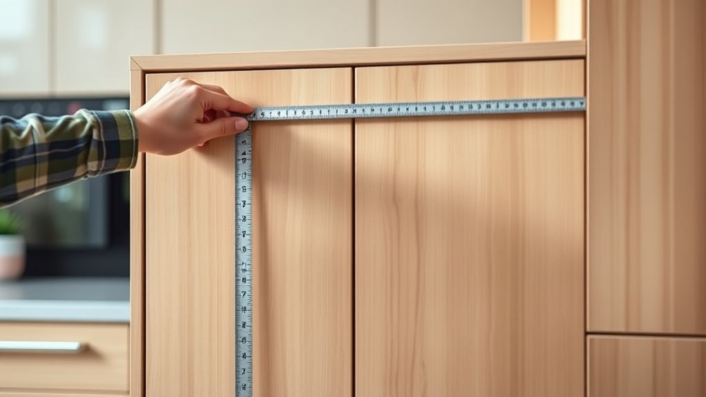 measure cabinet dimensions accurately