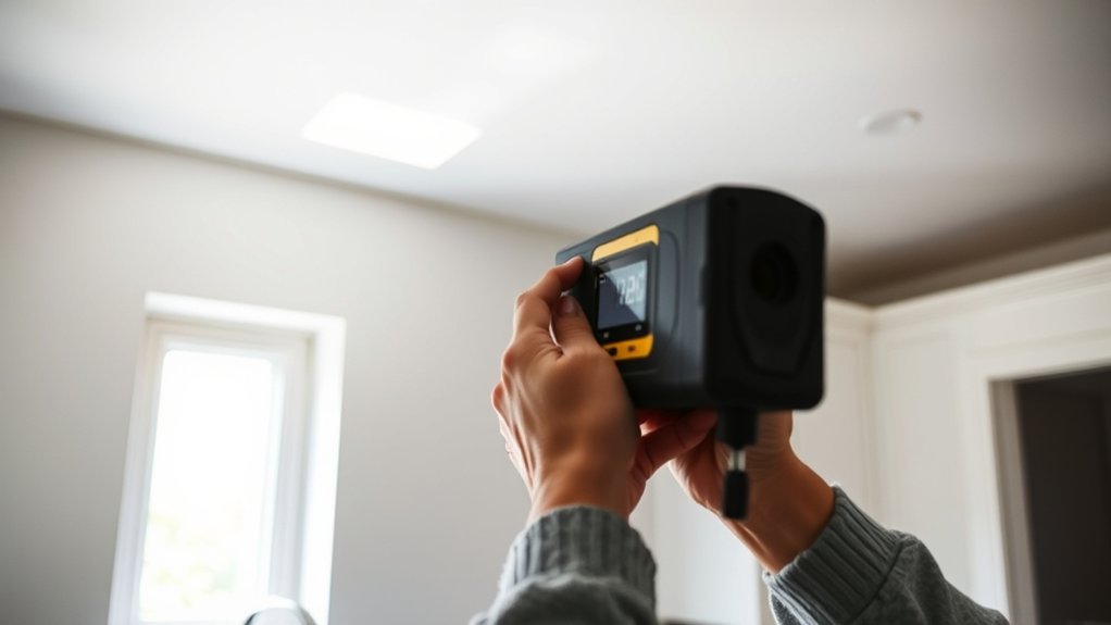 measure walls and ceilings