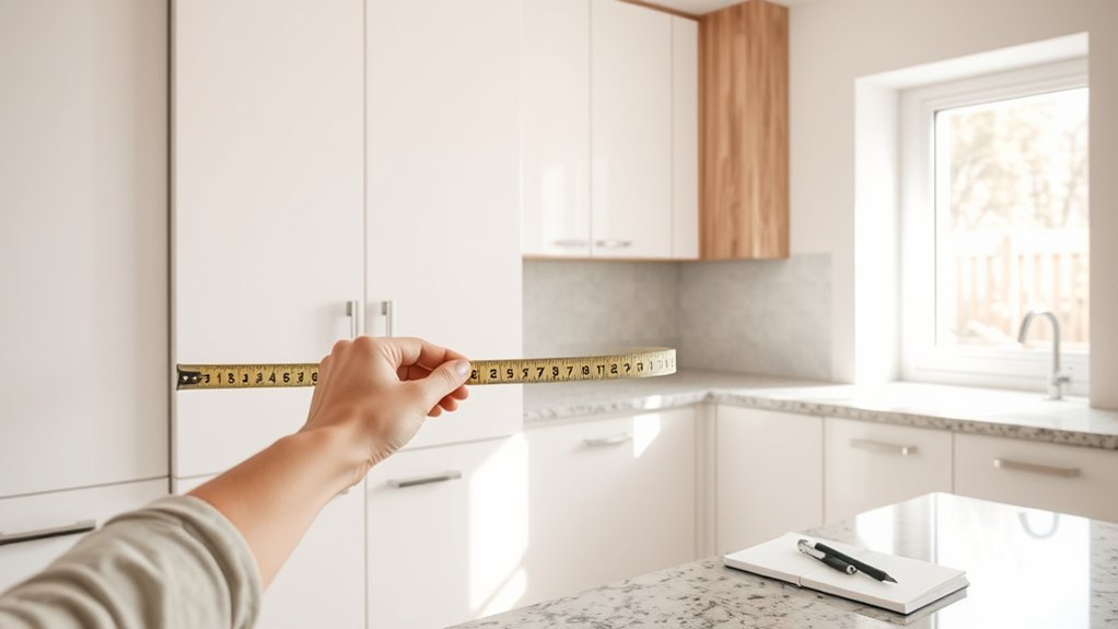 measuring kitchen cabinet dimensions