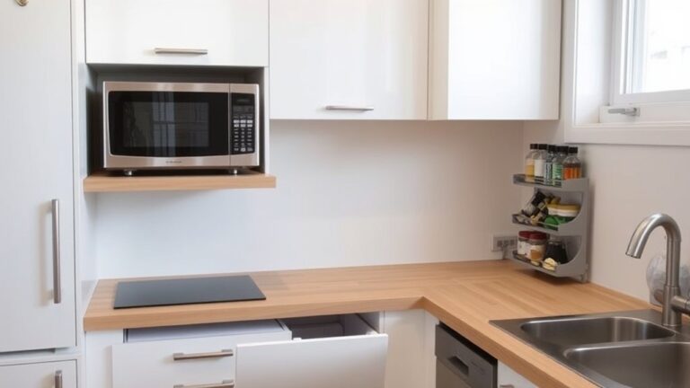 microwave placement space saving tips