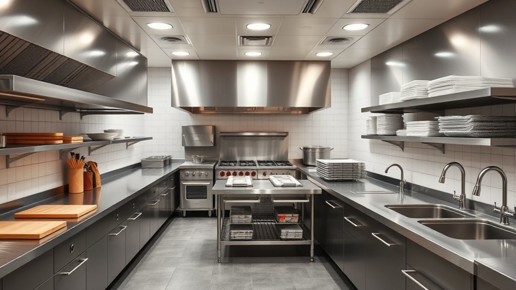 organized kitchen workflow zones