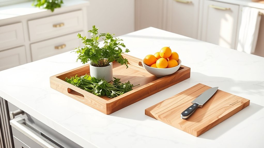 organized kitchen zone lighting