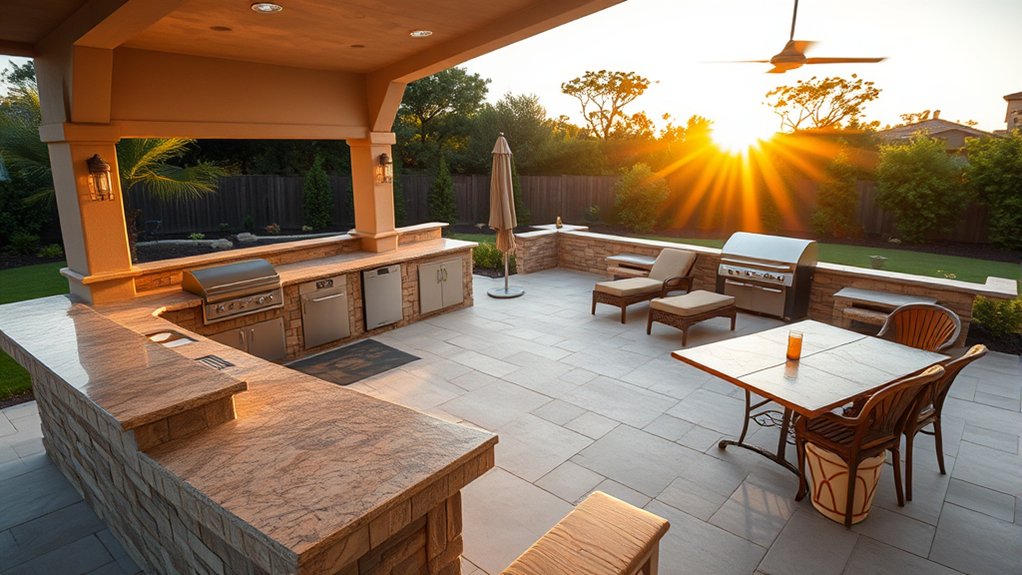 outdoor kitchen size impacts cost