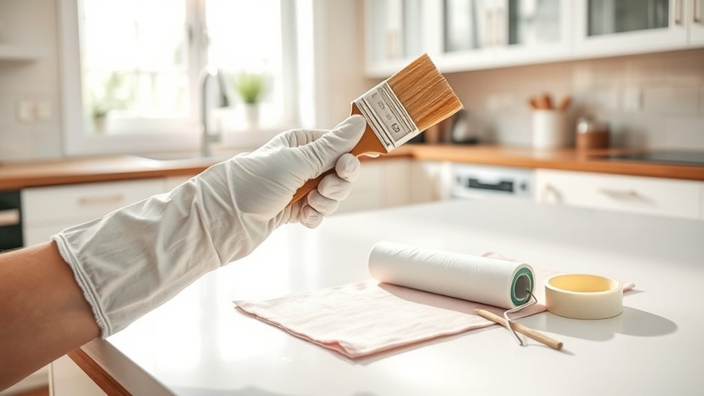 paint kitchen countertops easily