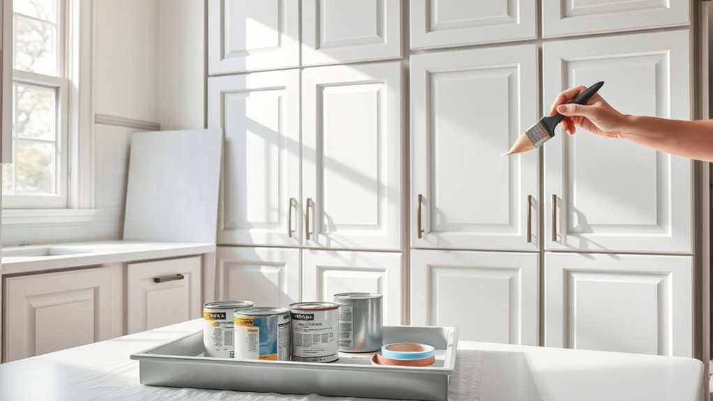 painting kitchen cabinets easily