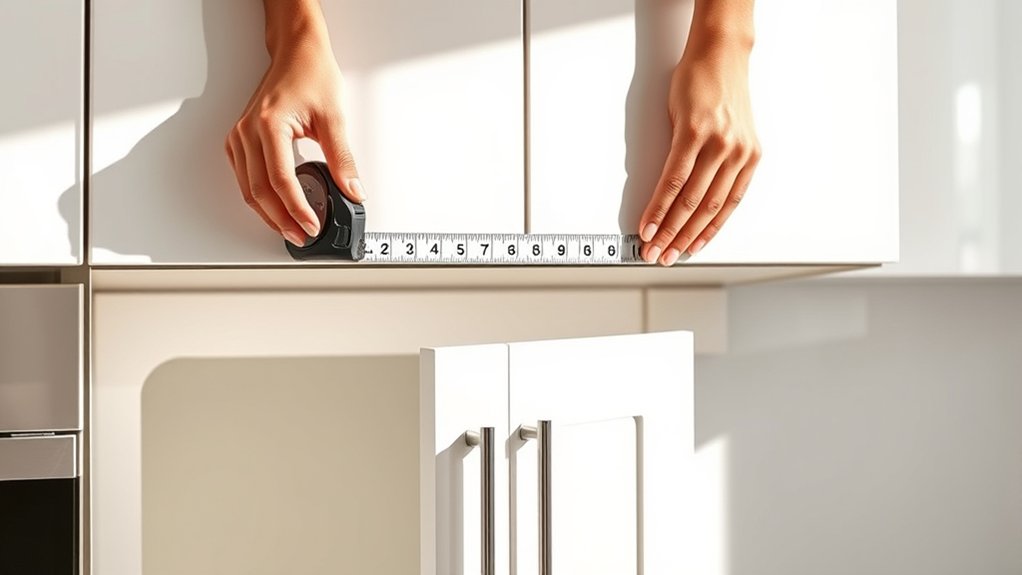 precise cabinet measurement recording