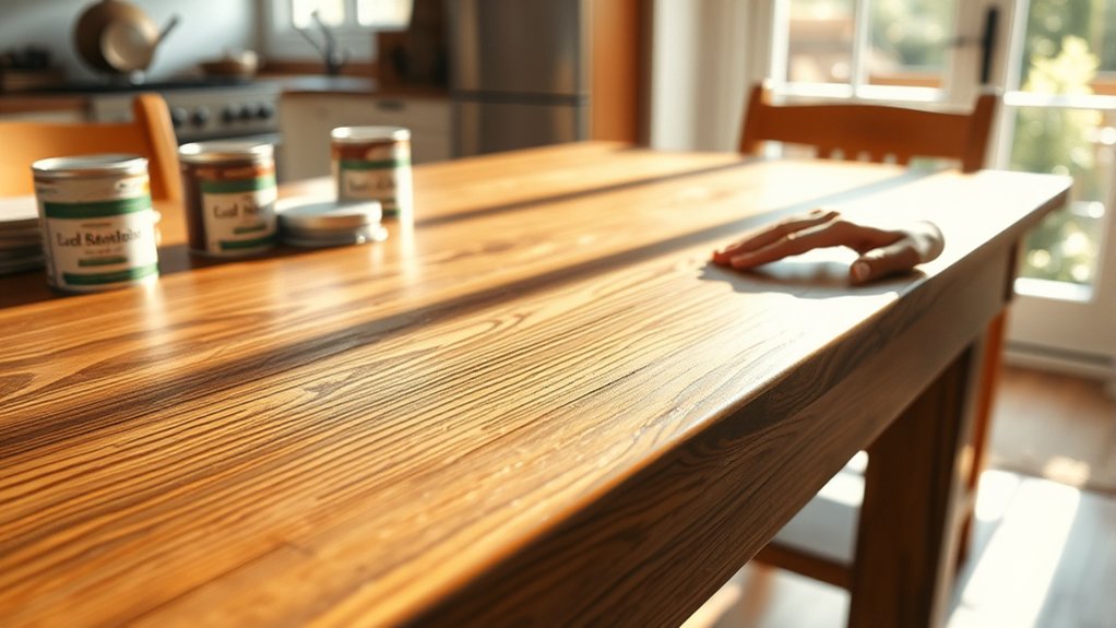 refinish wooden kitchen table