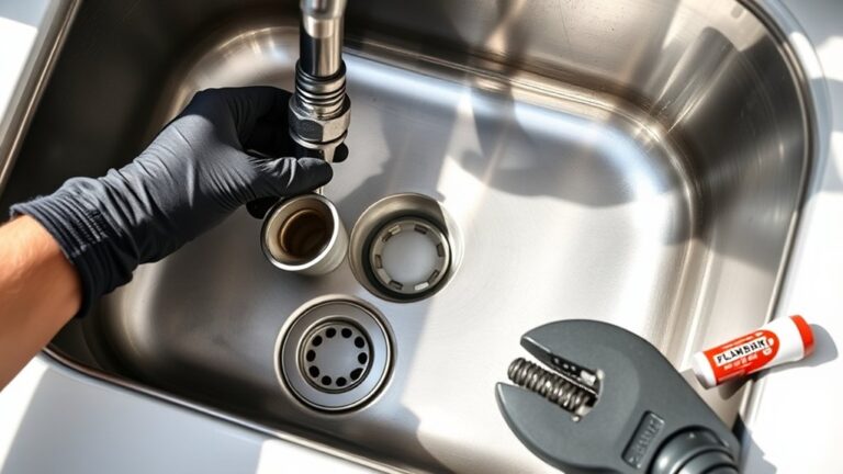 replace kitchen sink drain