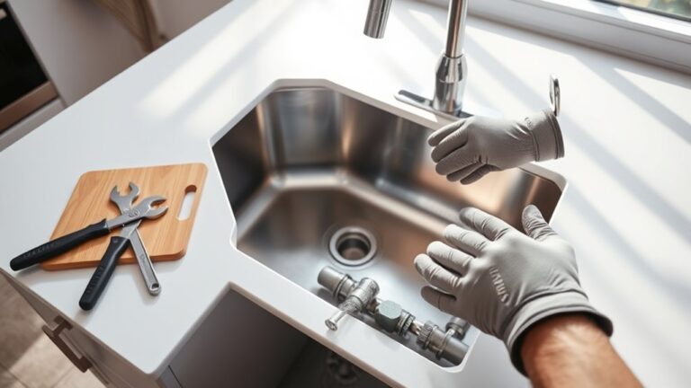 replace kitchen sink easily