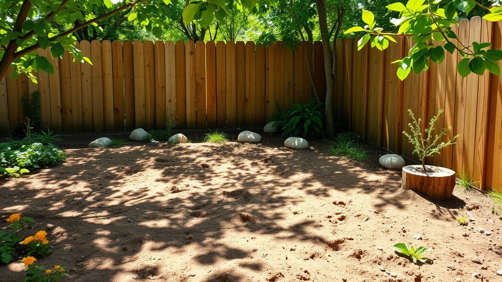 safe shaded accessible location