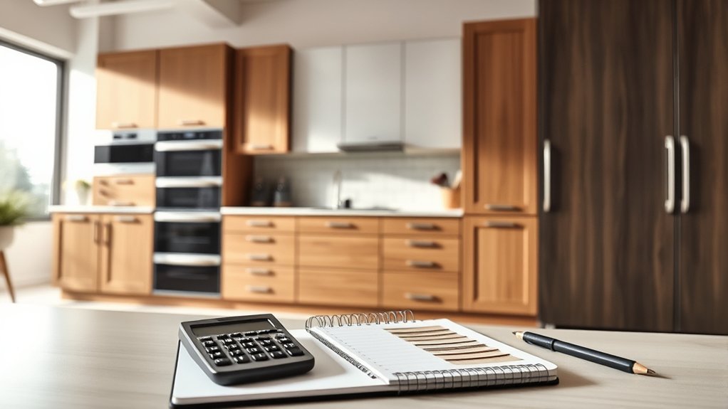 set a comprehensive kitchen budget