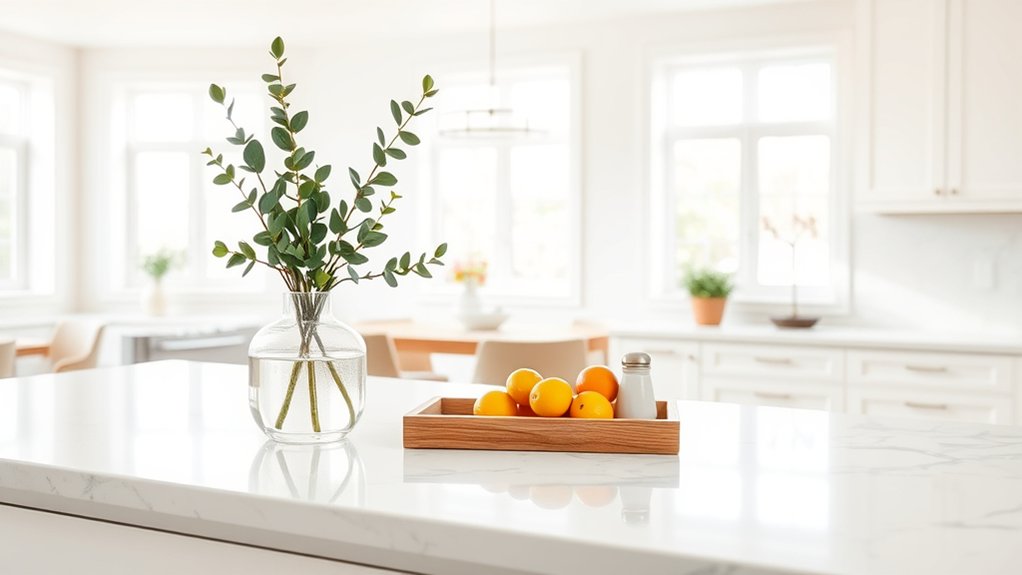 simple kitchen island decor