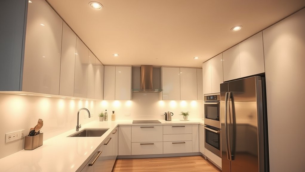 sleek seamless ceiling lighting