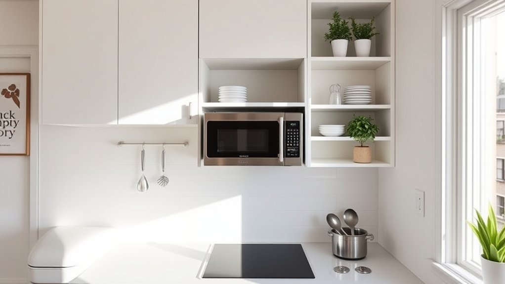 smart microwave placement ideas