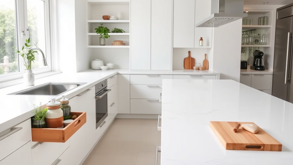 smart storage keeps counters organized