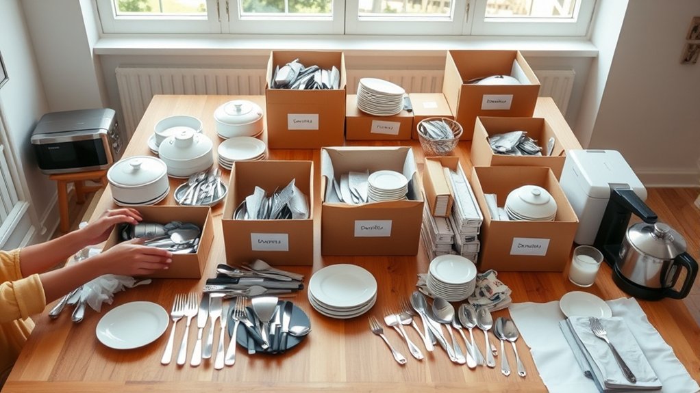 sort declutter organize label
