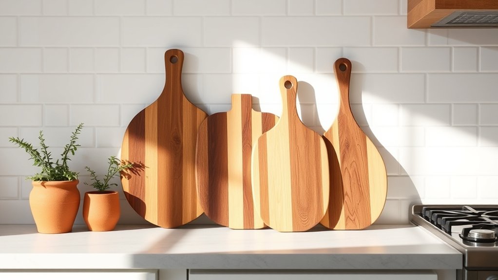 stylish organized cutting boards