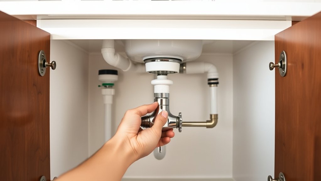 turn off water clear cabinet