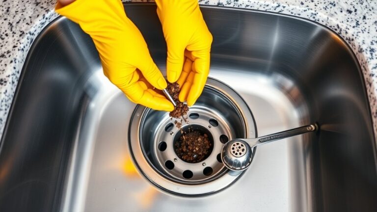 unclogging disposal with steps
